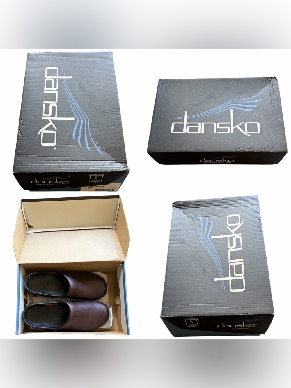 Dansko Professional Metallic Bronze Leather Slip-On Clogs Women’s 37 (6.5/7 US) - Picture 3 of 14